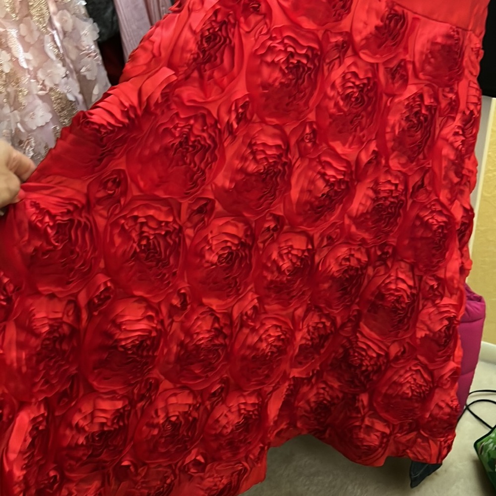 ❤️❤️❤️STUNNING RED ROSE GOWN - Picture 4 of 8